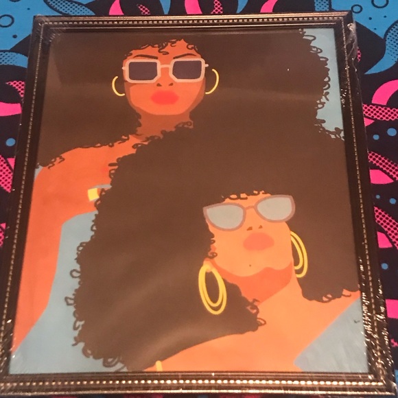 Beautiful Hair African American Women Framed Art - Picture 1 of 9